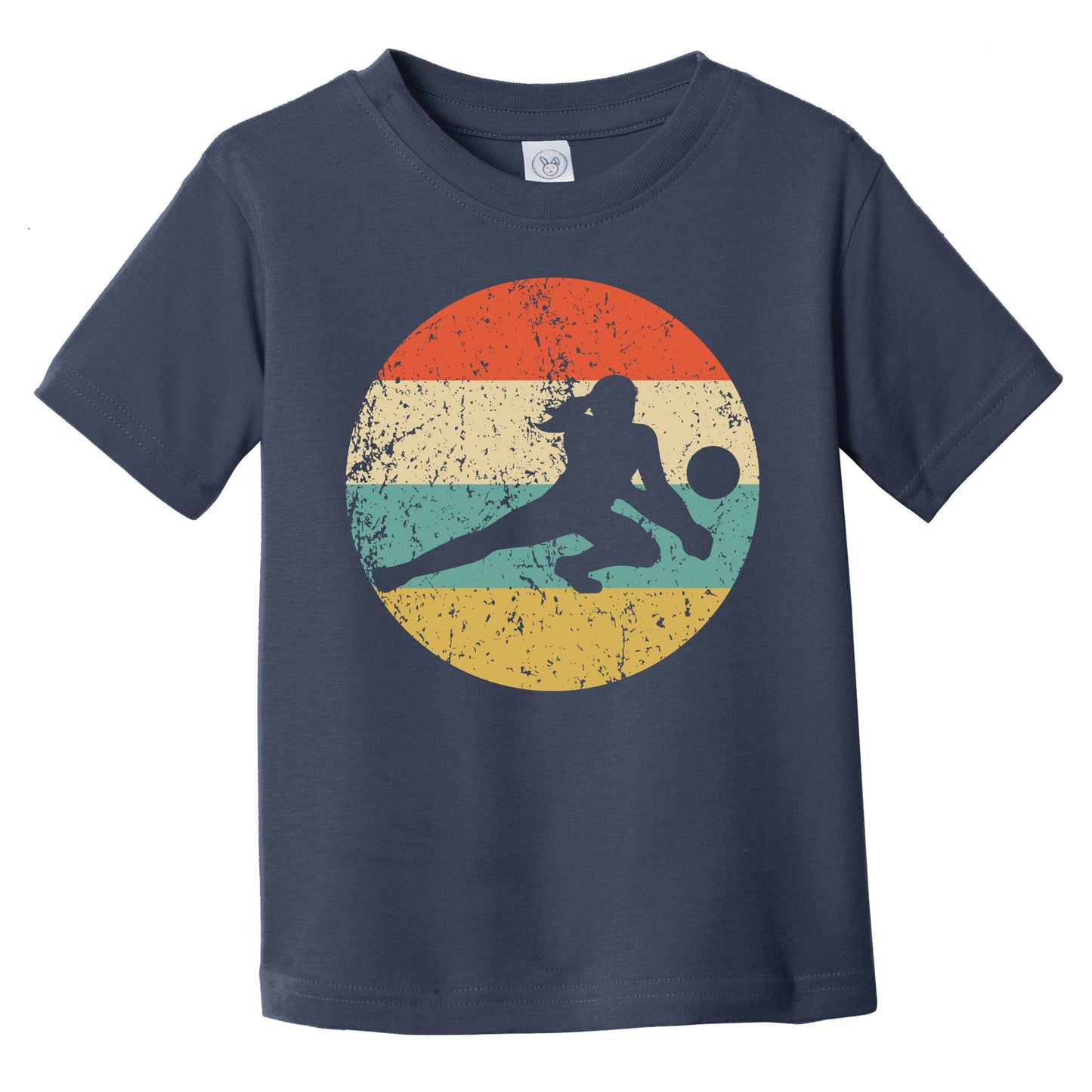 Retro Volleyball Dig 1960's 1970's Vintage Style Volleyball Infant Toddler T-Shirt