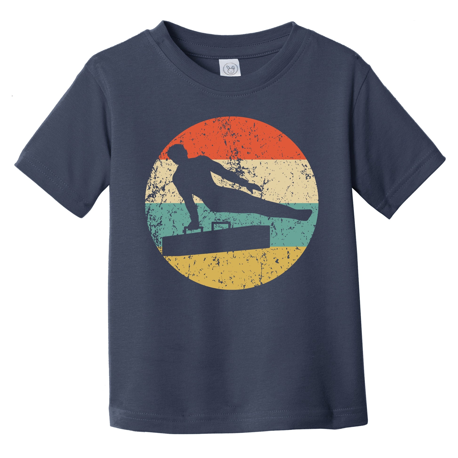 Retro Male Gymnast 1960's 1970's Vintage Style Gymnastics Infant Toddler T-Shirt