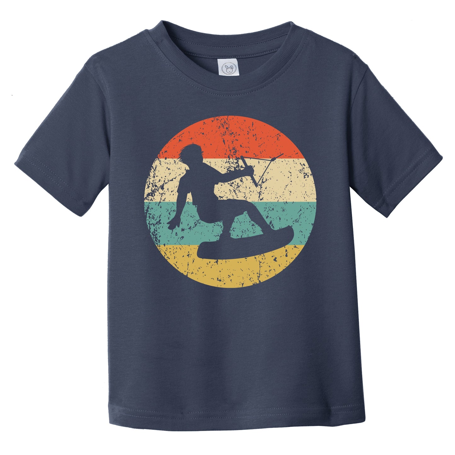 Retro Wakeboarder 1960's 1970's Vintage Style Wakeboarding Infant Toddler T-Shirt