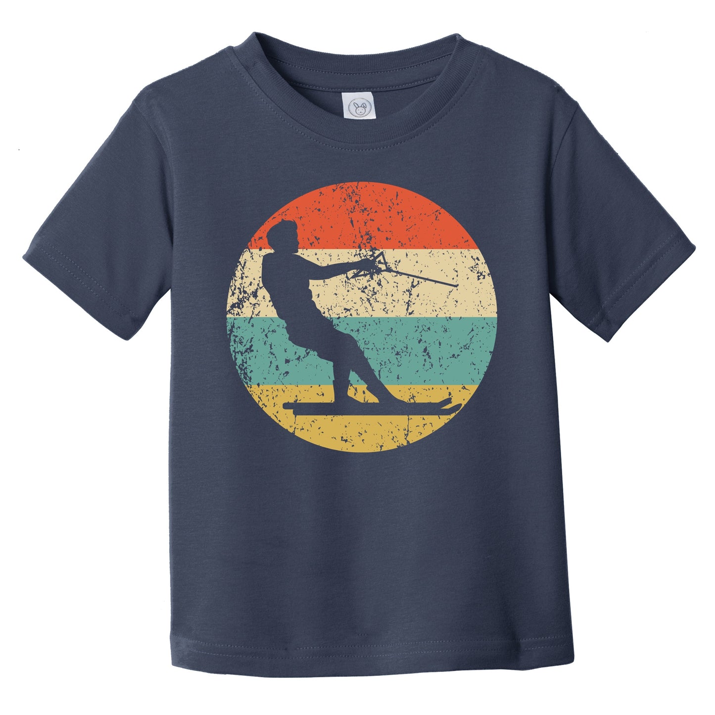 Retro Waterskier 1960's 1970's Vintage Style Waterskiing Infant Toddler T-Shirt