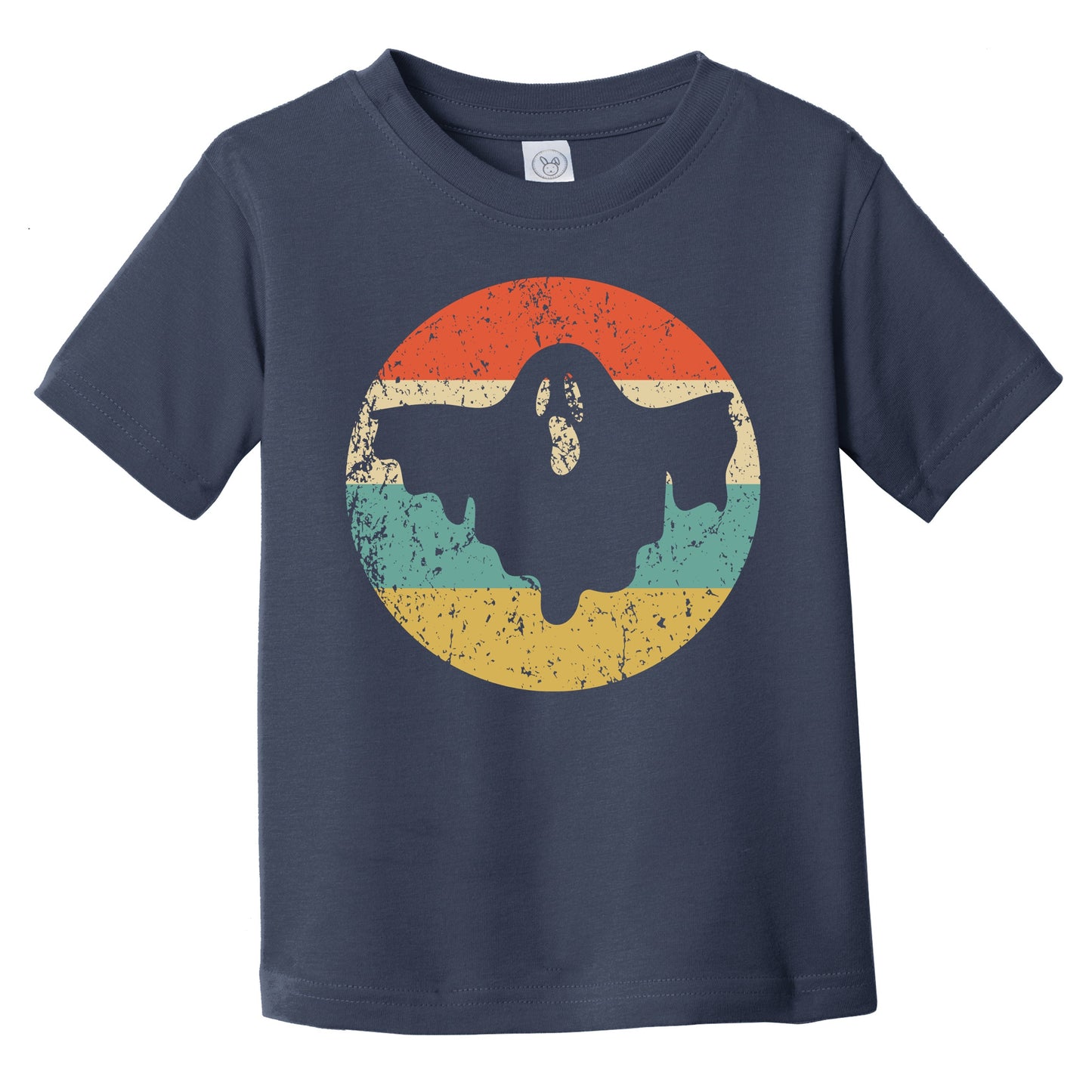 Halloween Spooky Scary Ghost Silhouette Creepy Retro Infant Toddler T-Shirt