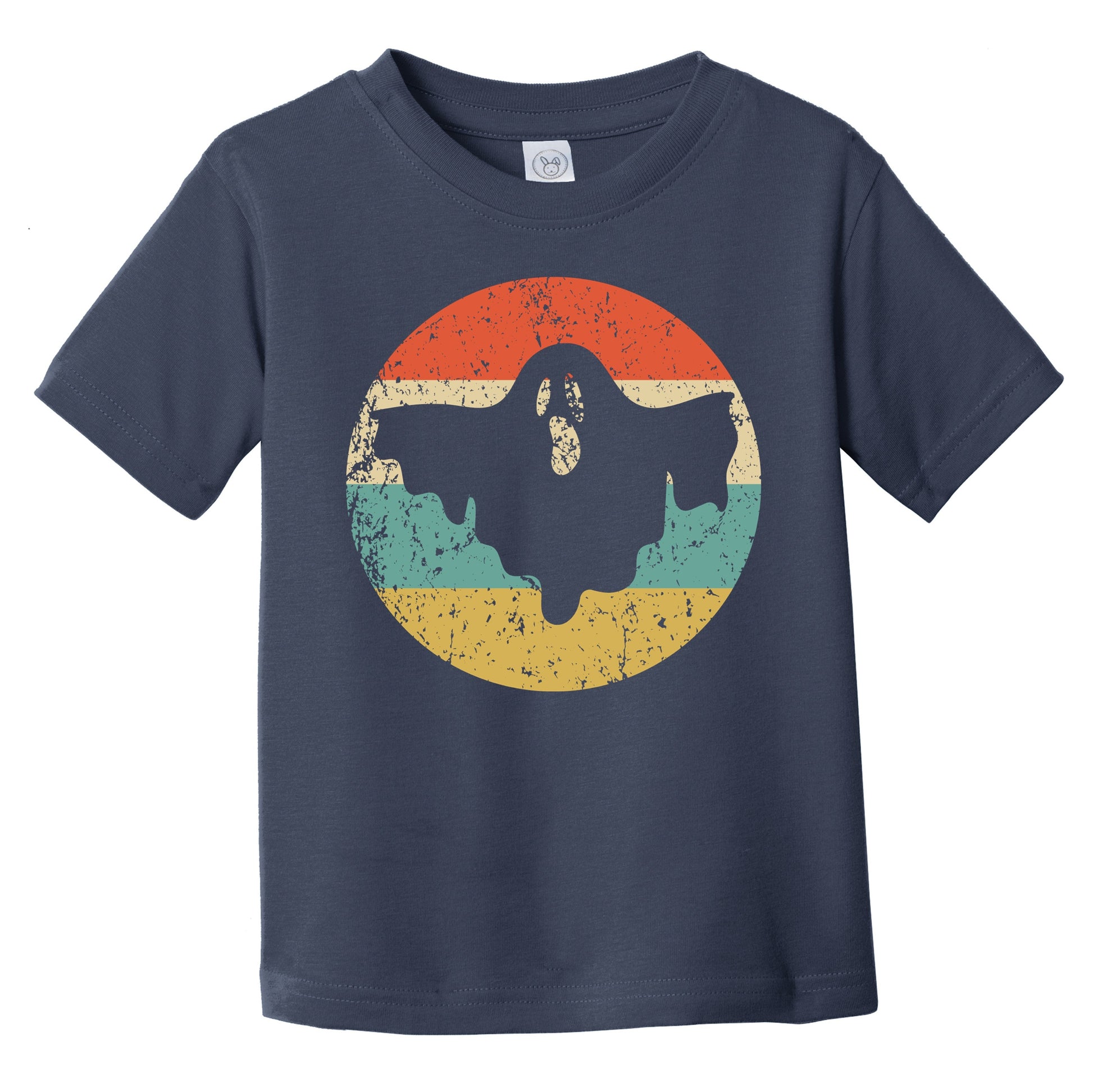 Halloween Spooky Scary Ghost Silhouette Creepy Retro Infant Toddler T-Shirt