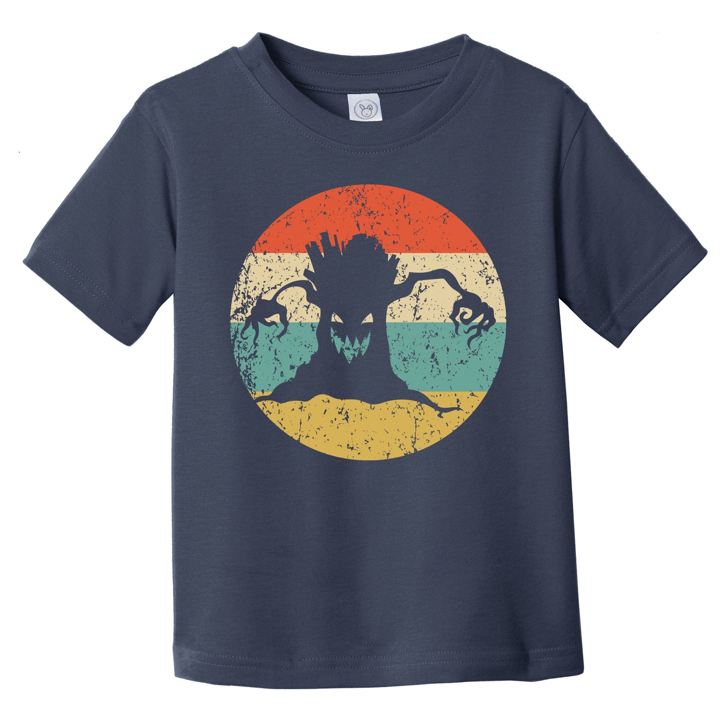 Retro Spooky Halloween Haunted Tree Silhouette Creepy Scary Infant Toddler T-Shirt
