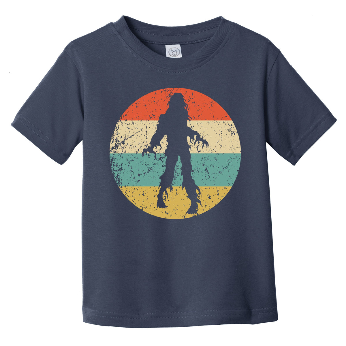 Retro Spooky Halloween Zombie Silhouette Creepy Scary Infant Toddler T-Shirt