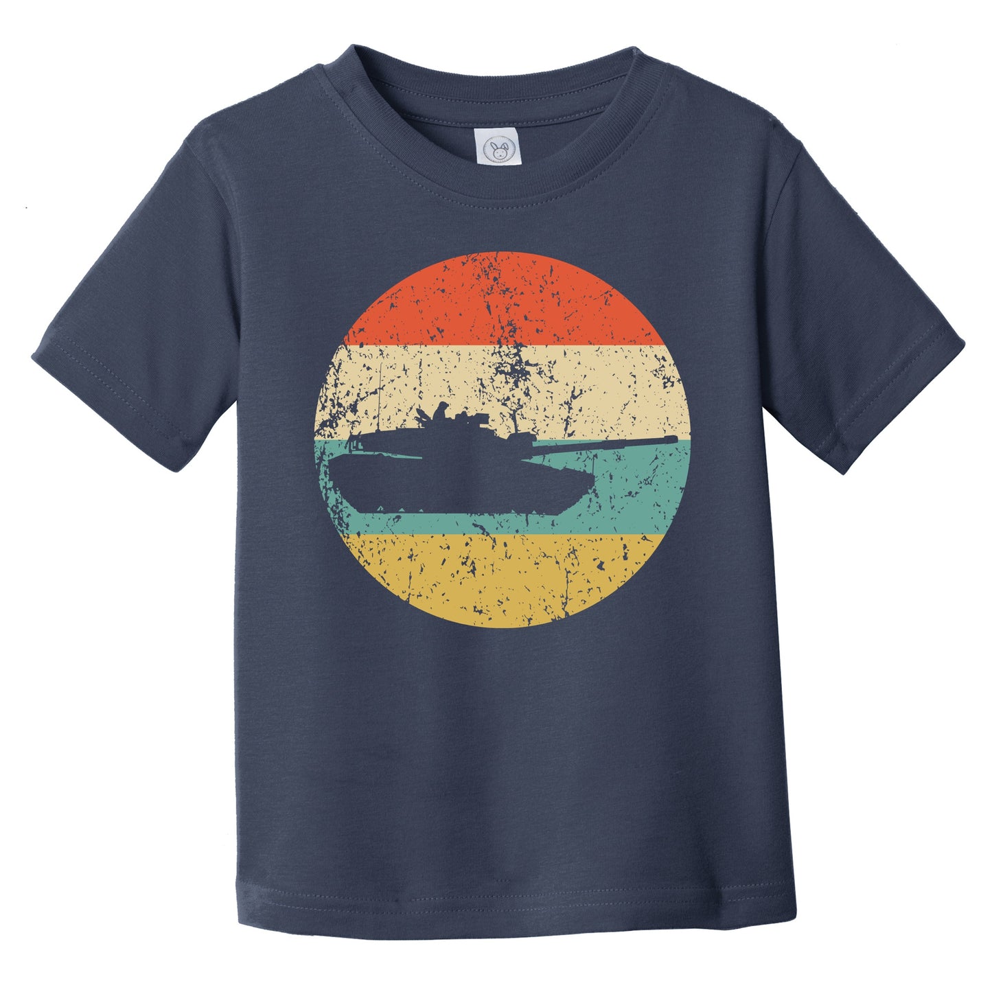 Military Tank Silhouette Retro Military Infant Toddler T-Shirt