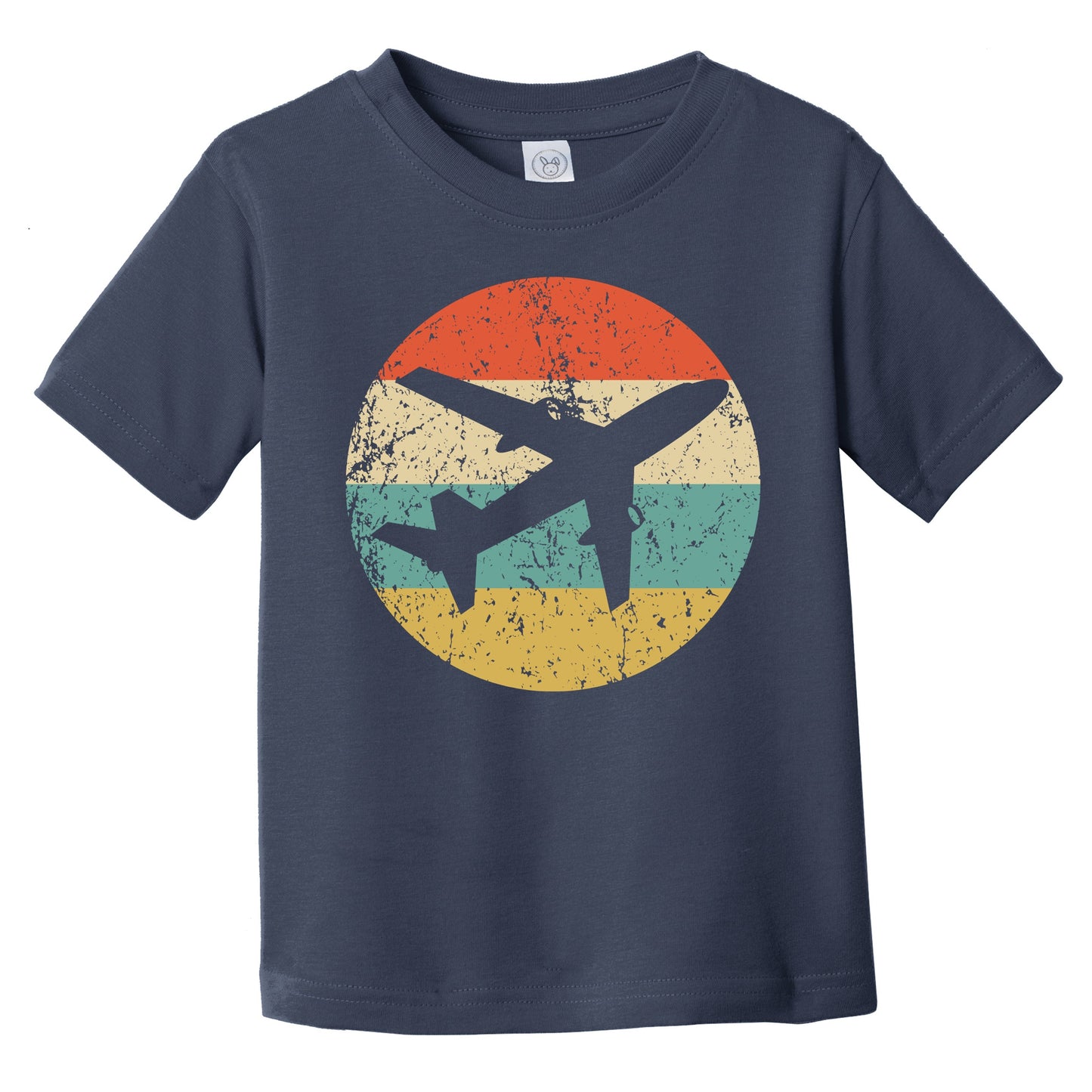 Airplane Silhouette Retro Pilot Infant Toddler T-Shirt