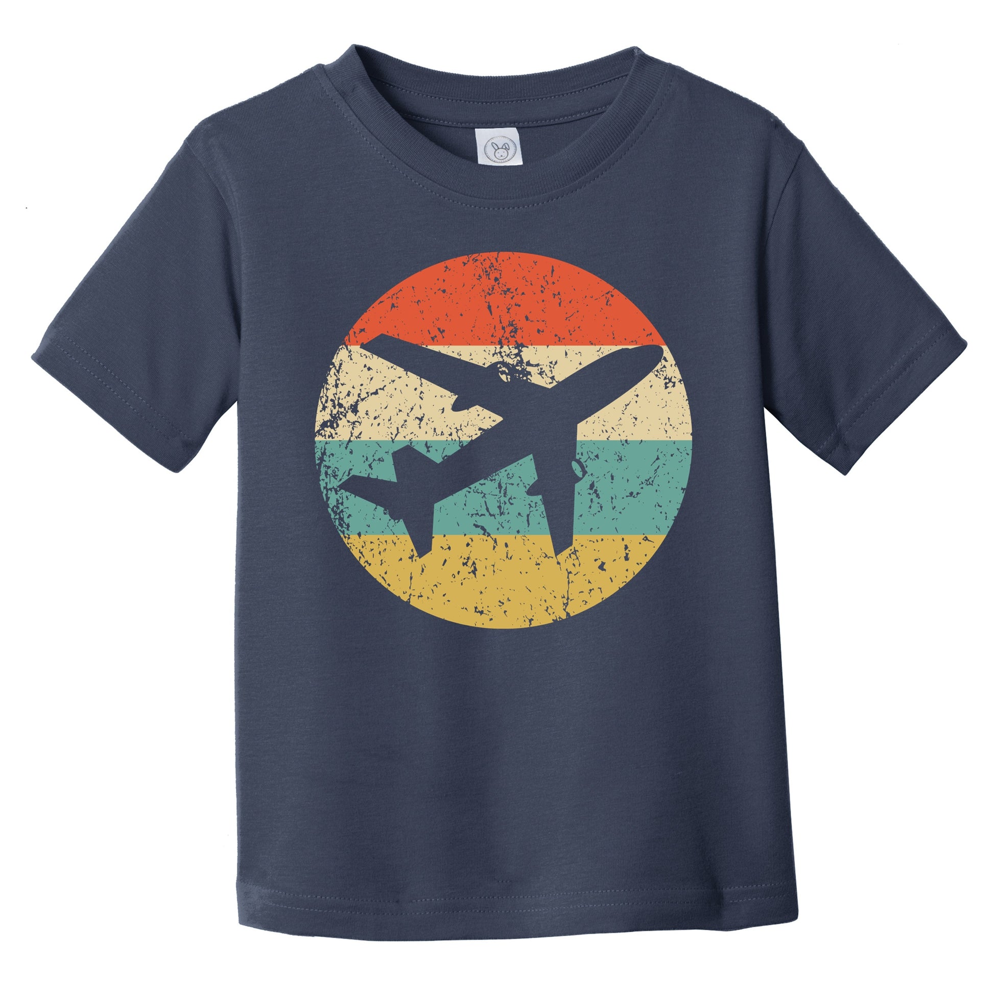 Airplane Silhouette Retro Pilot Infant Toddler T-Shirt