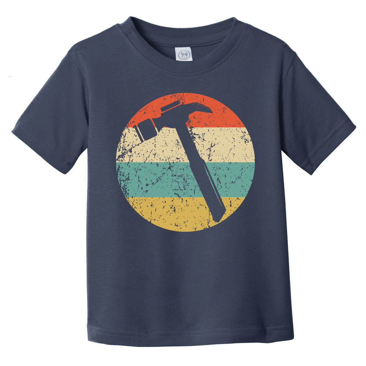 Carpentry Hammer Silhouette Retro Carpenter Infant Toddler T-Shirt