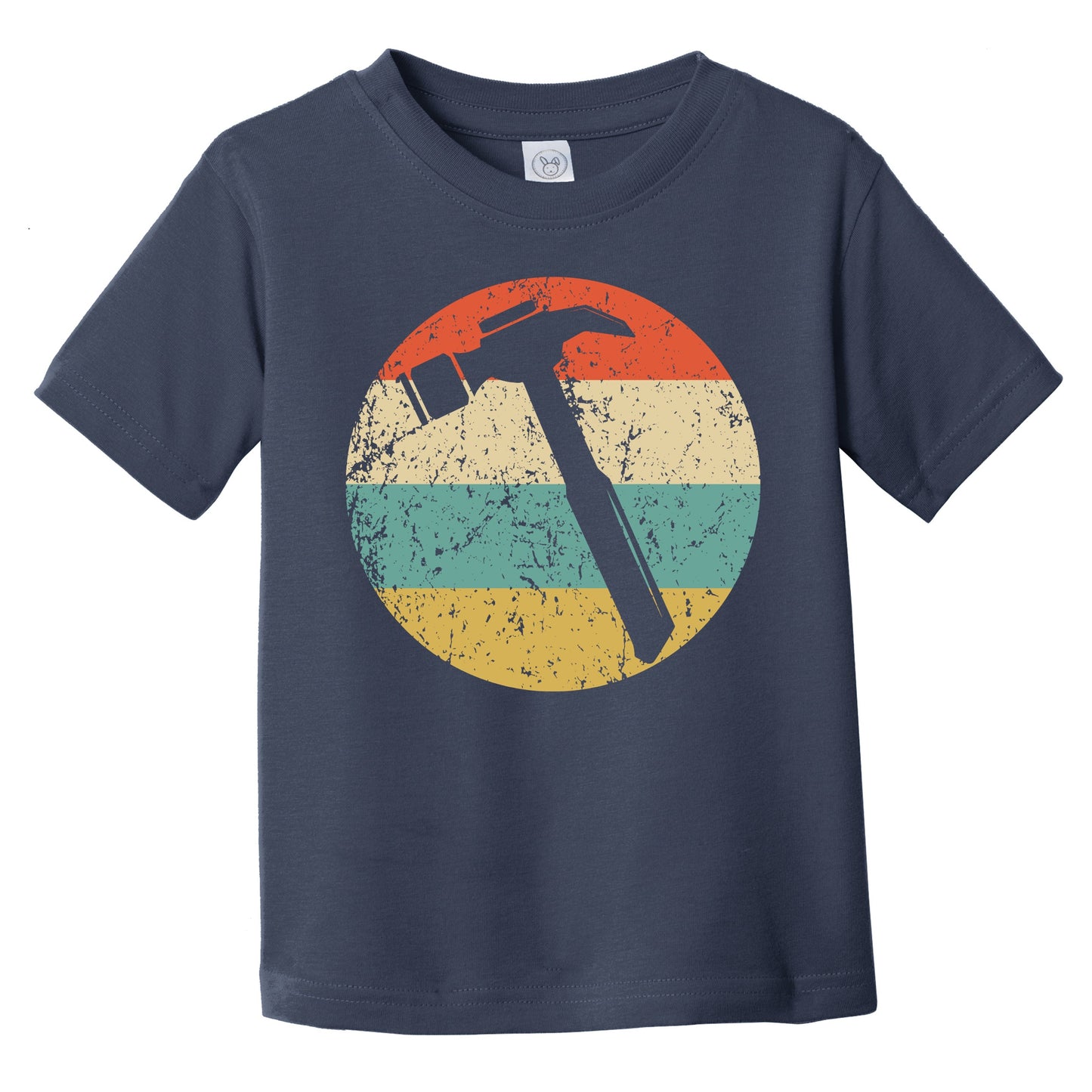 Carpentry Hammer Silhouette Retro Carpenter Infant Toddler T-Shirt
