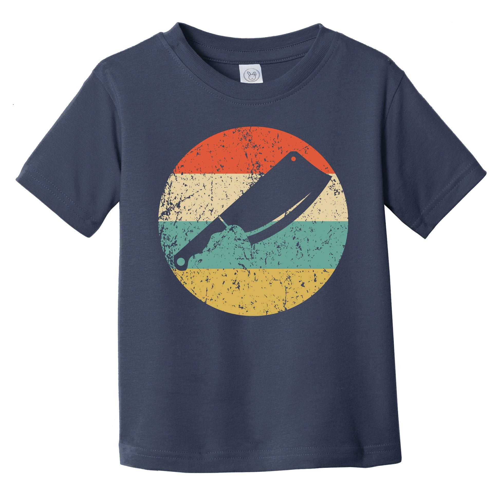 Meat Cleaver Knife Silhouette Retro Butcher Chef Infant Toddler T-Shirt