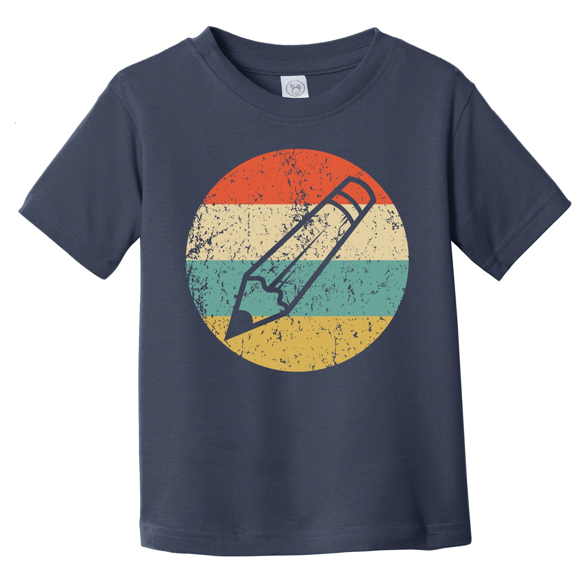 Pencil Silhouette Retro School Teacher Infant Toddler T-Shirt