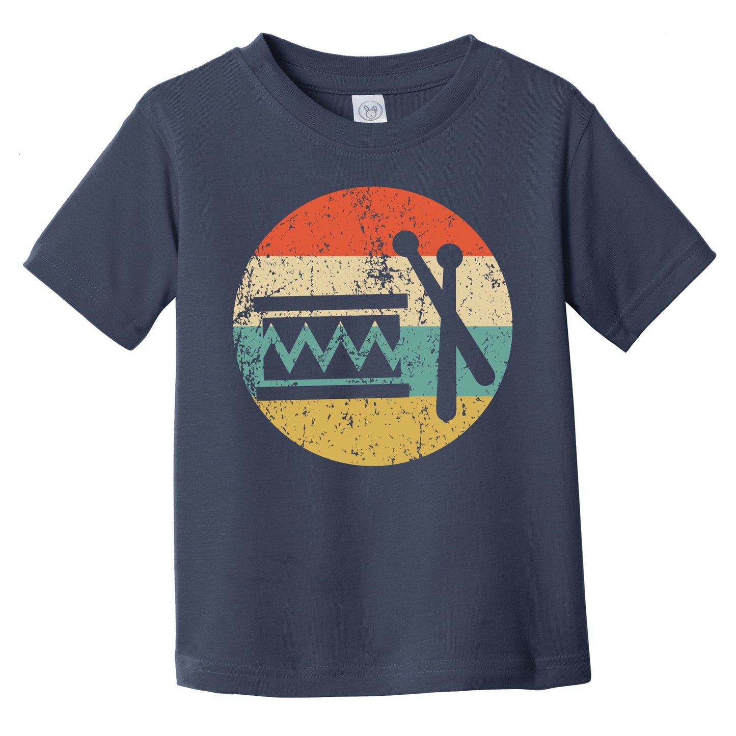 Marching Band Drum Retro Music Musician Musical Instrument Infant Toddler T-Shirt