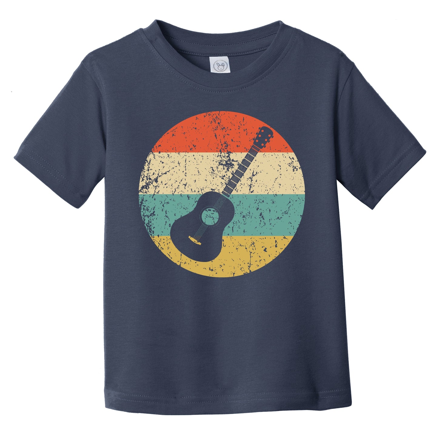 Acoustic Guitar Retro Music Musician Musical Instrument Infant Toddler T-Shirt