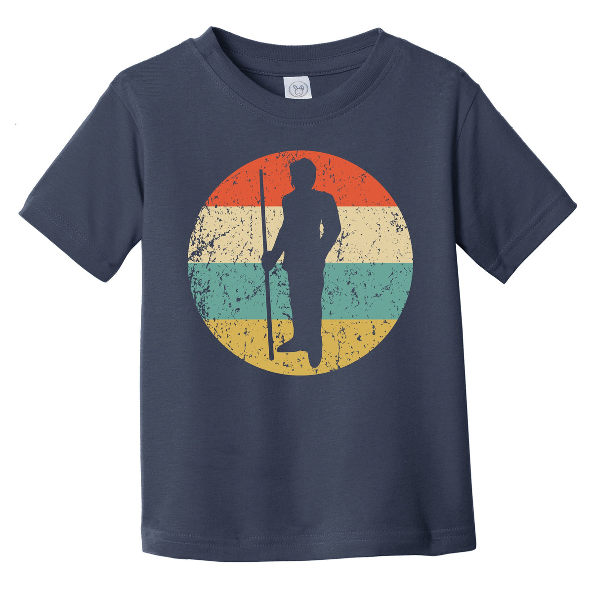 Billiards Player Pool Shark Silhouette Retro Sports Infant Toddler T-Shirt