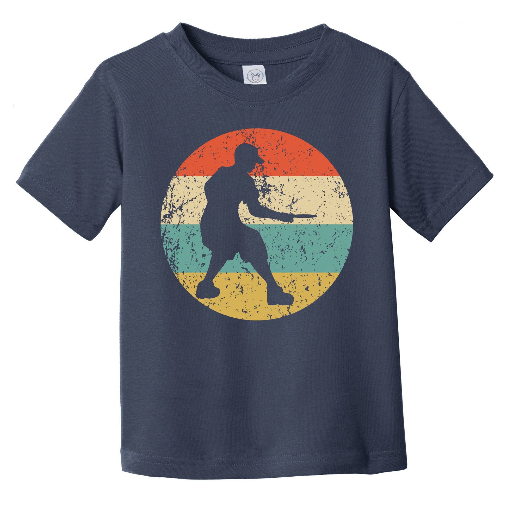 Disc Golf Player Silhouette Retro Sports Infant Toddler T-Shirt