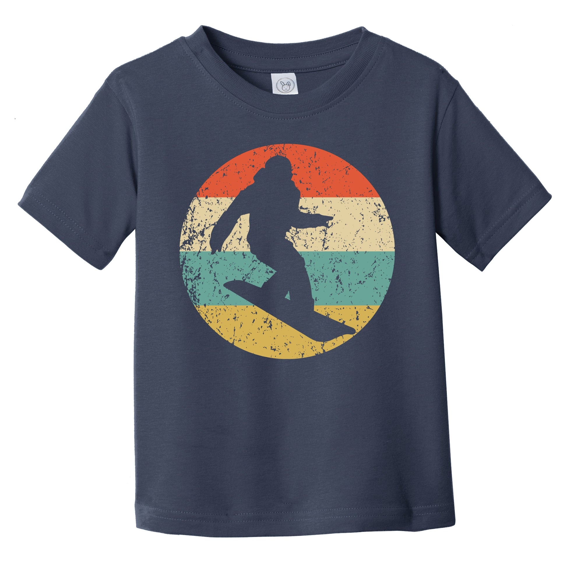 Snowboarding Snowboarder Silhouette Retro Snowboard Infant Toddler T-Shirt