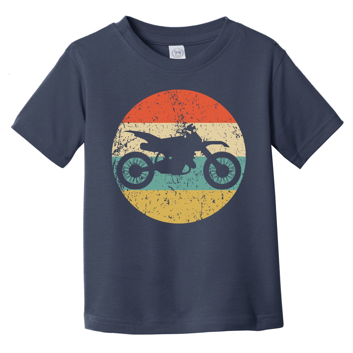 Dirt Bike Motocross Silhouette Retro Extreme Sports Infant Toddler T-Shirt