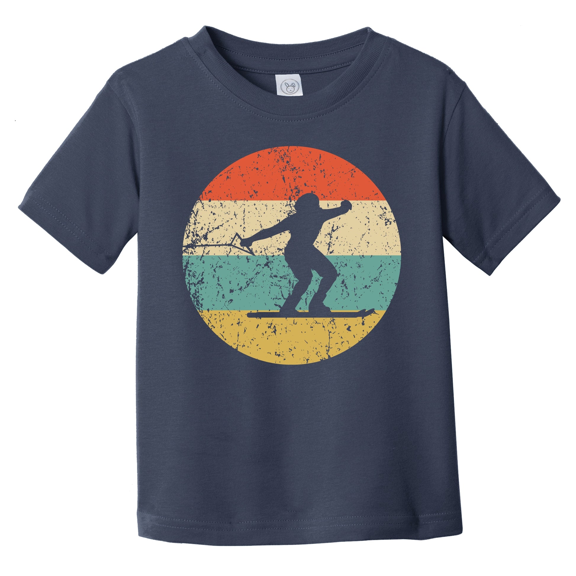Waterskiing Silhouette Retro Waterskier Infant Toddler T-Shirt
