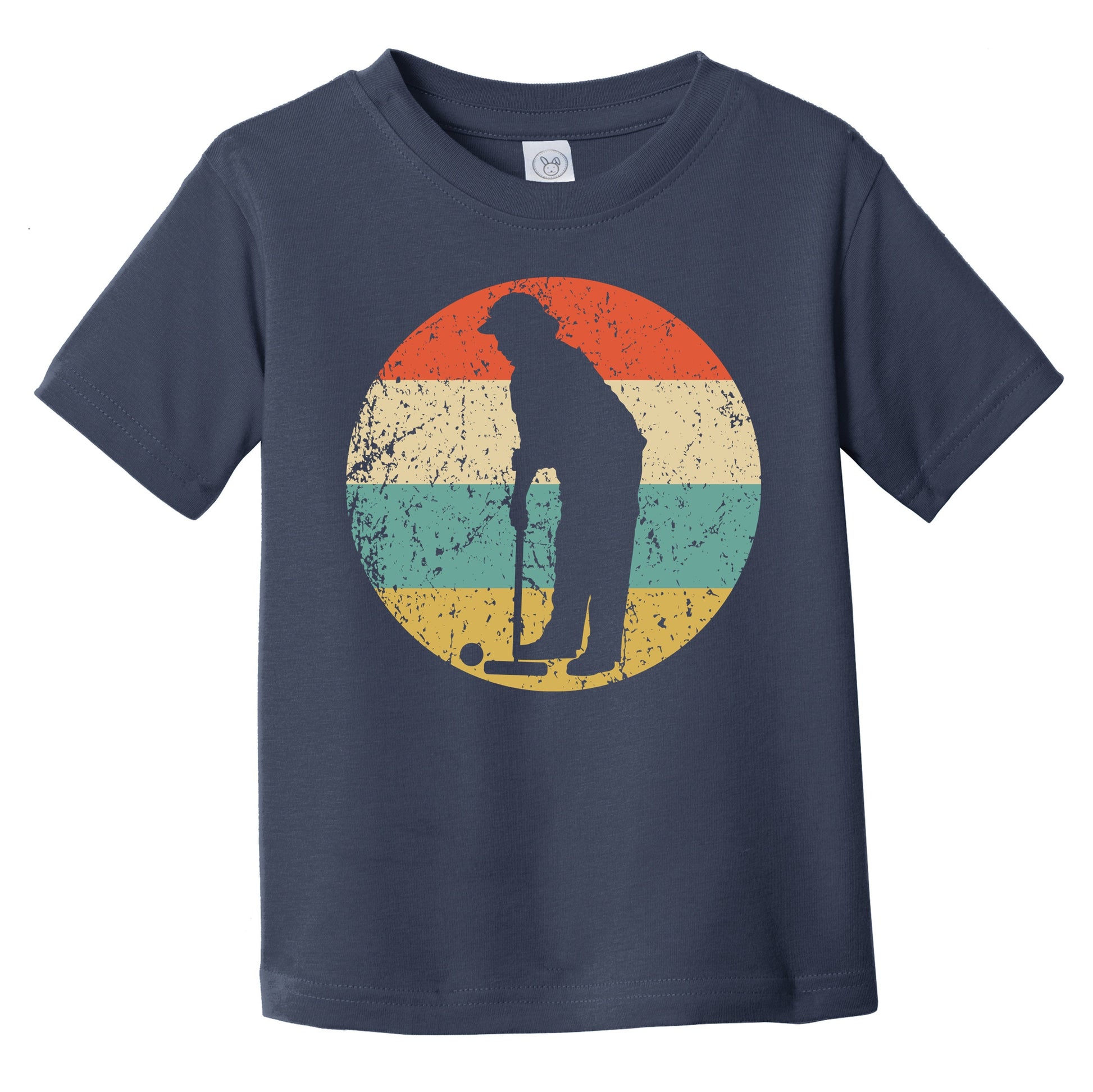 Croquet Player Silhouette Retro Croquet Infant Toddler T-Shirt