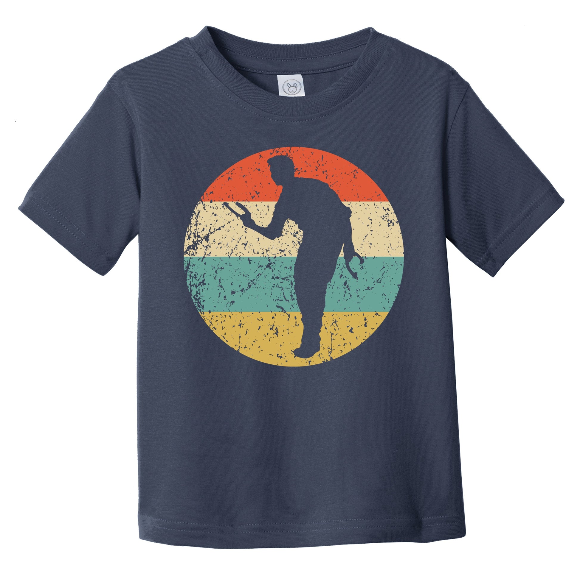 Horseshoes Player Silhouette Retro Horseshoes Infant Toddler T-Shirt