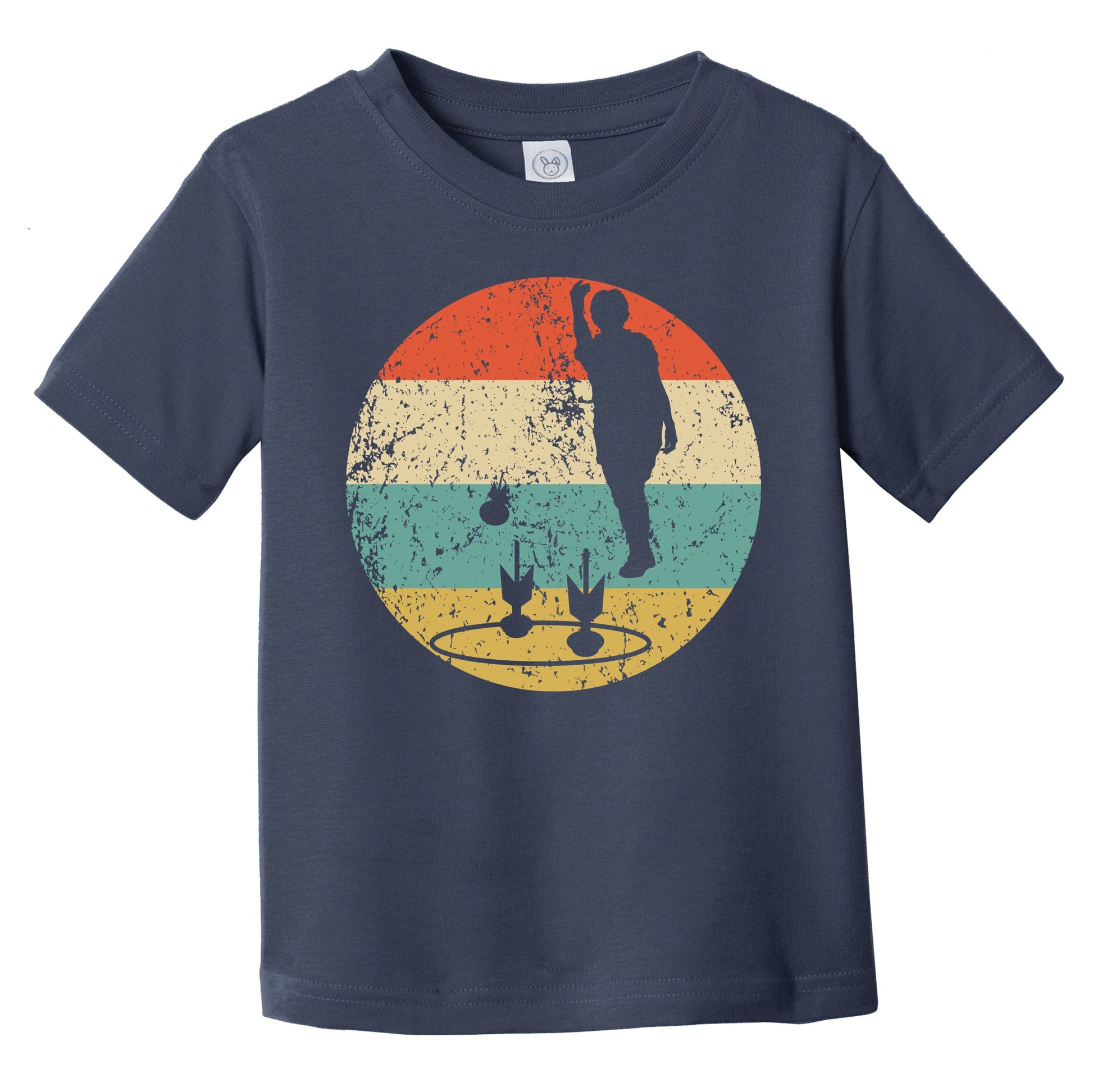 Lawn Darts Silhouette Retro Lawn Darts Infant Toddler T-Shirt