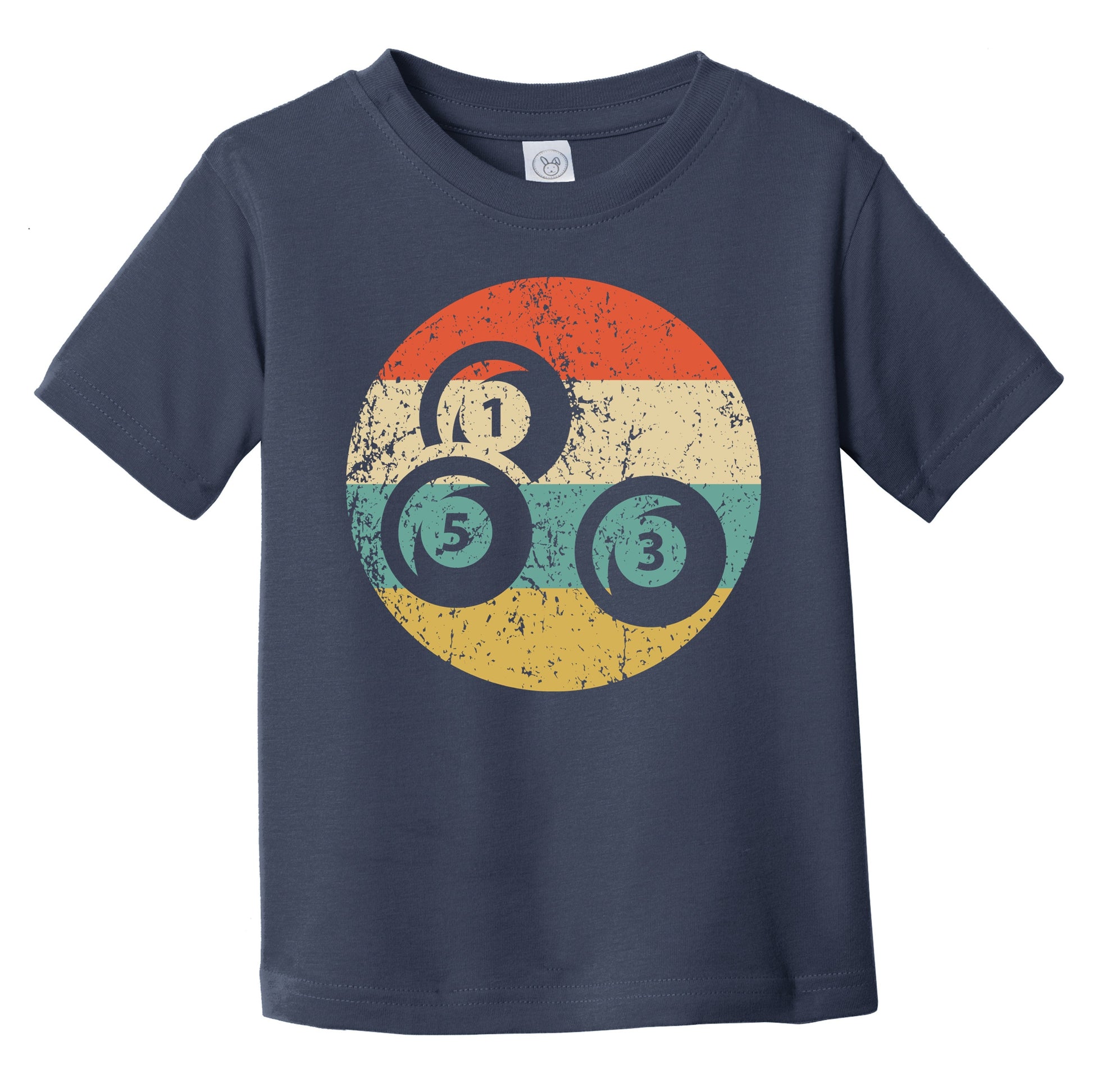 Pool Balls Icon Retro Billiards Infant Toddler T-Shirt