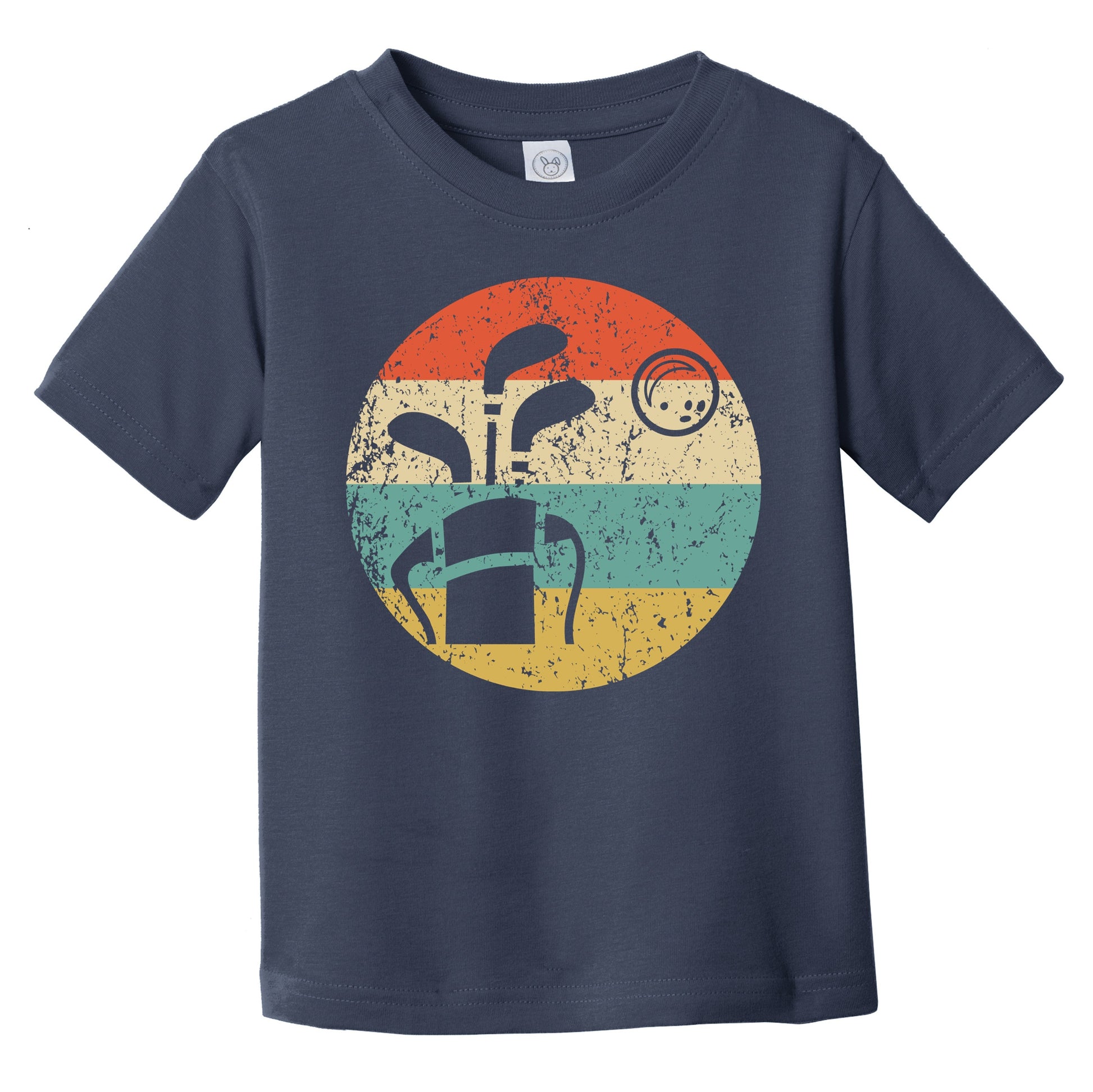 Golf Clubs and Ball Icon Retro Golfing Infant Toddler T-Shirt