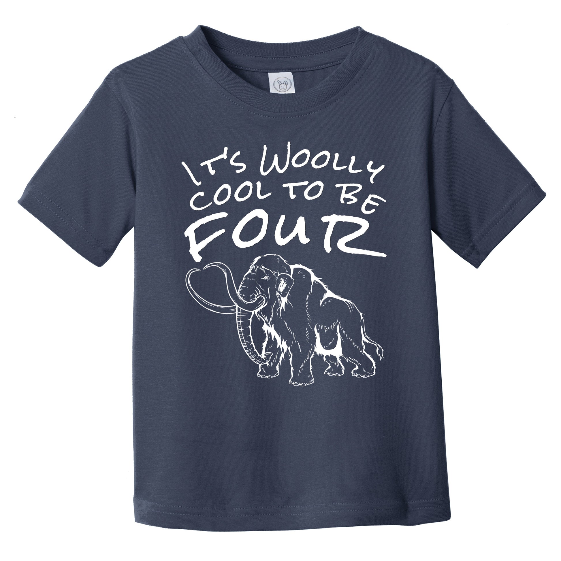 It's Woolly Cool To Be Four Funny Woolly Mammoth 4th Birthday T-Shirt