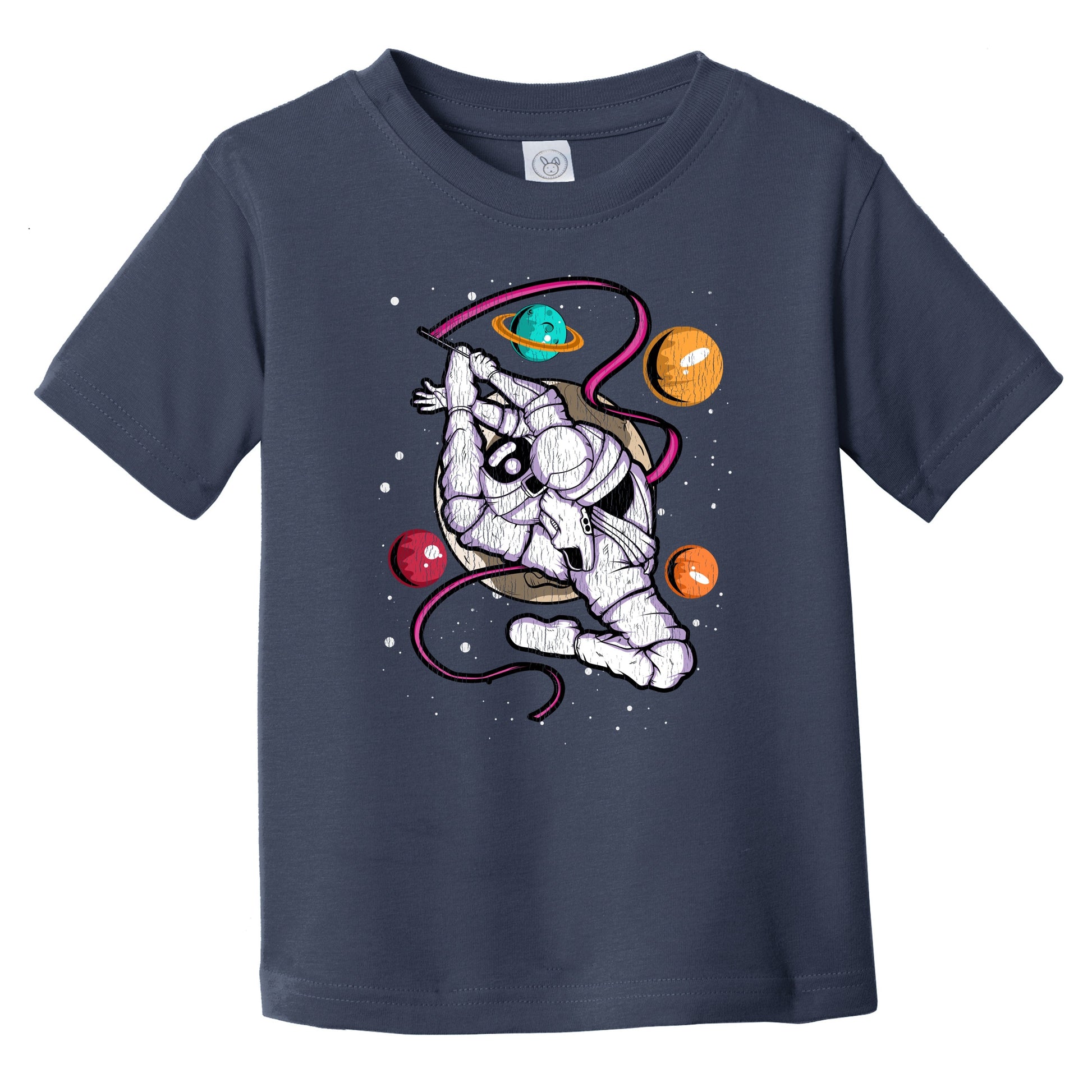 Gymnastics Astronaut Outer Space Spaceman Distressed Infant Toddler T-Shirt