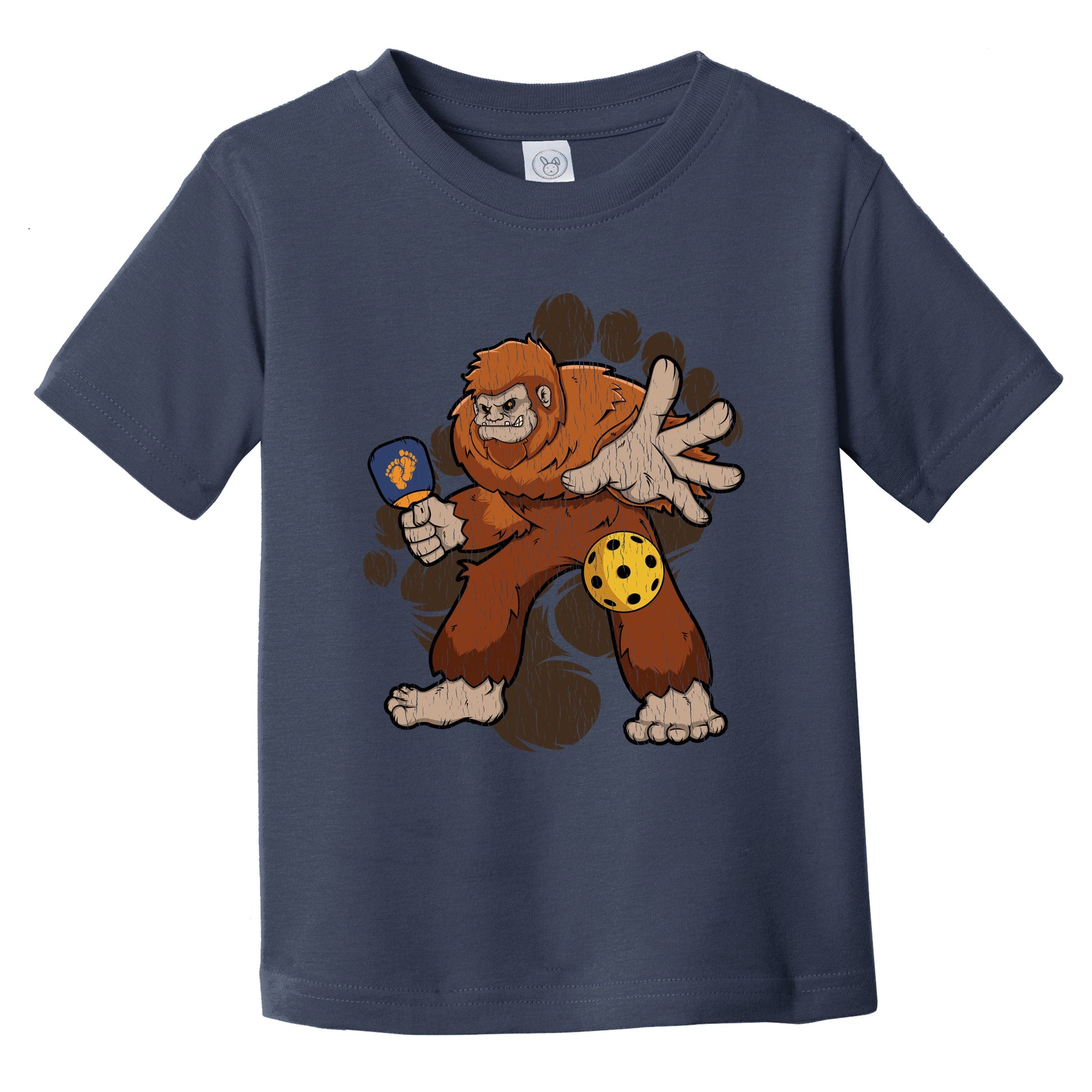 Toddler Bigfoot Pickleball Shirt - Sasquatch Playing Pickleball Infant Toddler T-Shirt