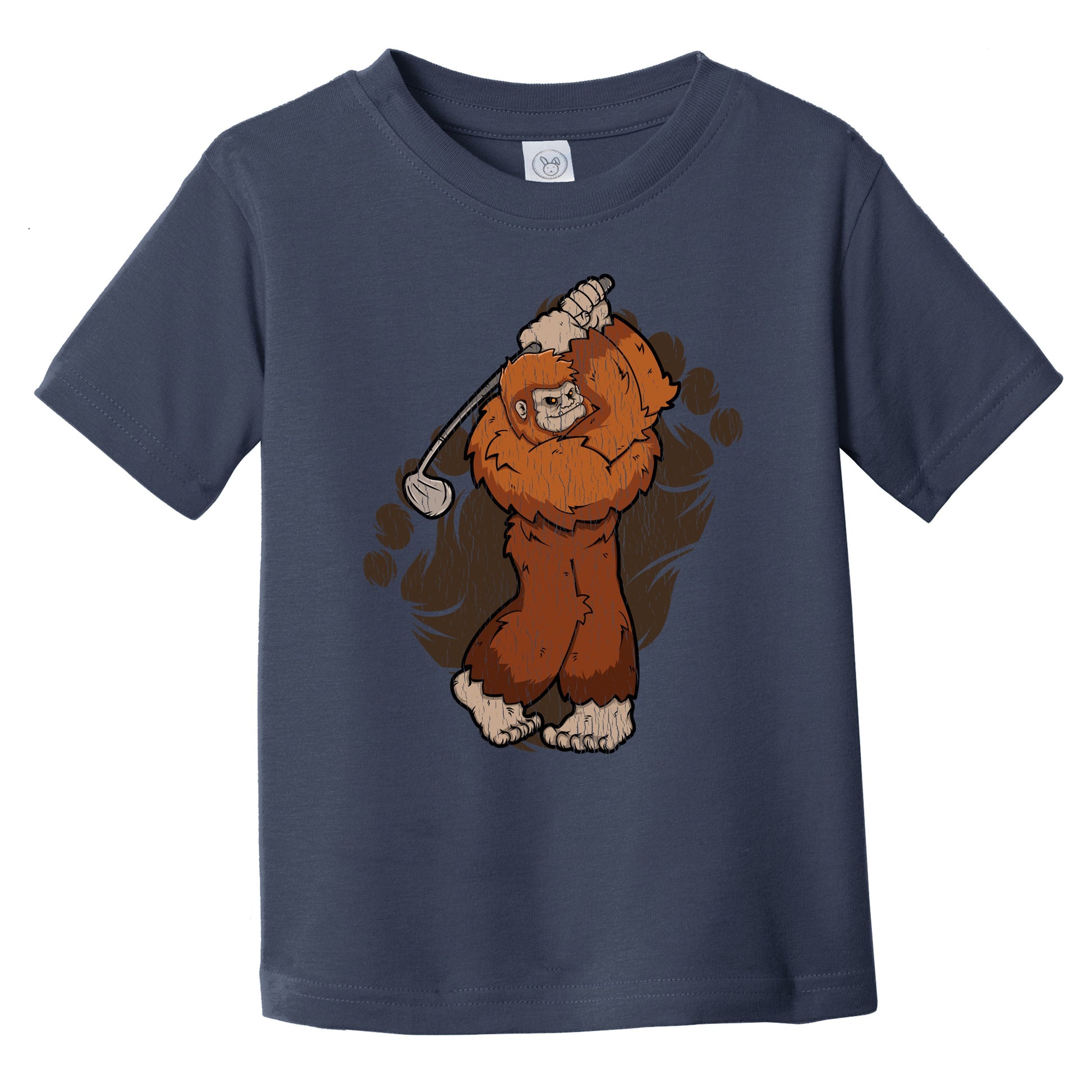 Toddler Bigfoot Golf Shirt - Sasquatch Golfing Infant Toddler T-Shirt