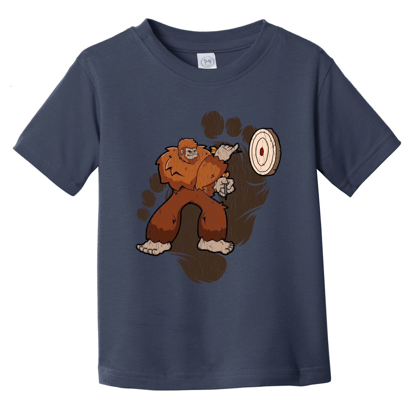 Toddler Bigfoot Darts Shirt - Sasquatch Playing Darts Infant Toddler T-Shirt