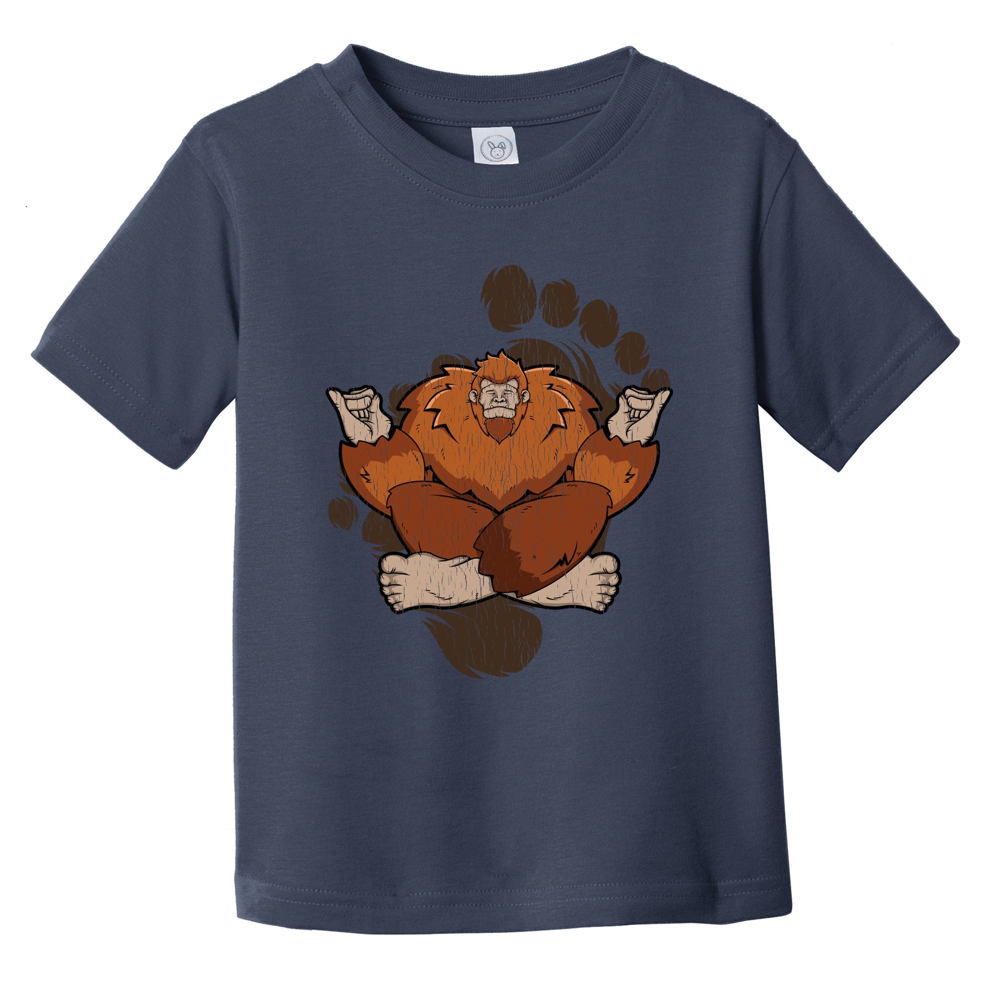 Toddler Bigfoot Yoga Shirt - Sasquatch Meditating Infant Toddler T-Shirt
