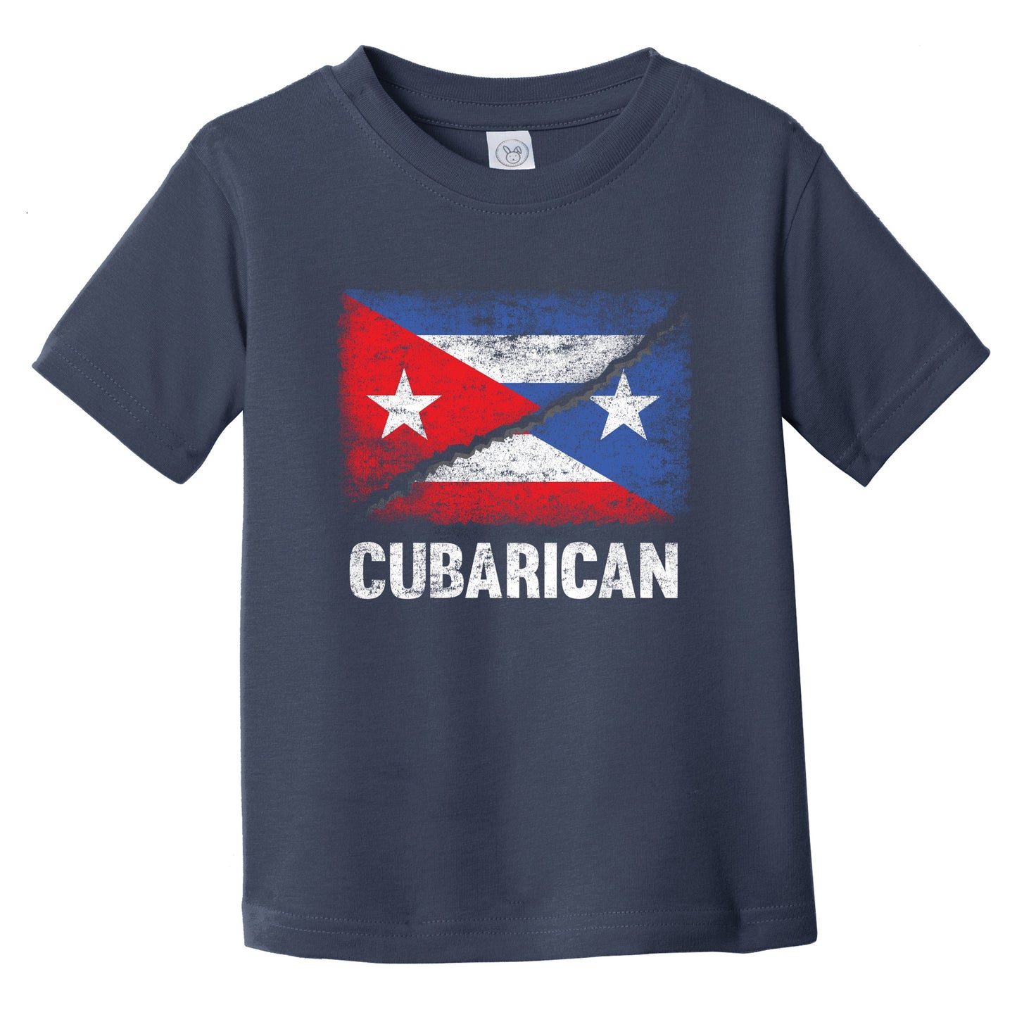 Half Cuban Half Puerto Rican Flag Cuba Puerto Rico Cubarican Infant To ...