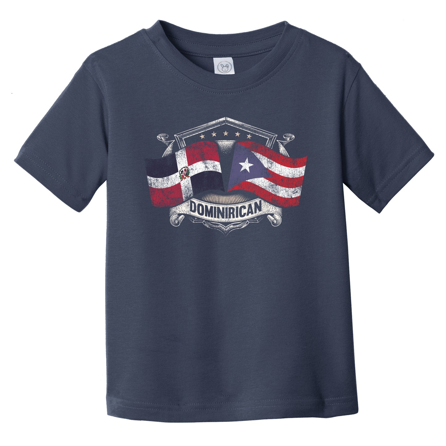 Dominican Republic Puerto Rico Flags Dominirican Infant Toddler T-Shirt