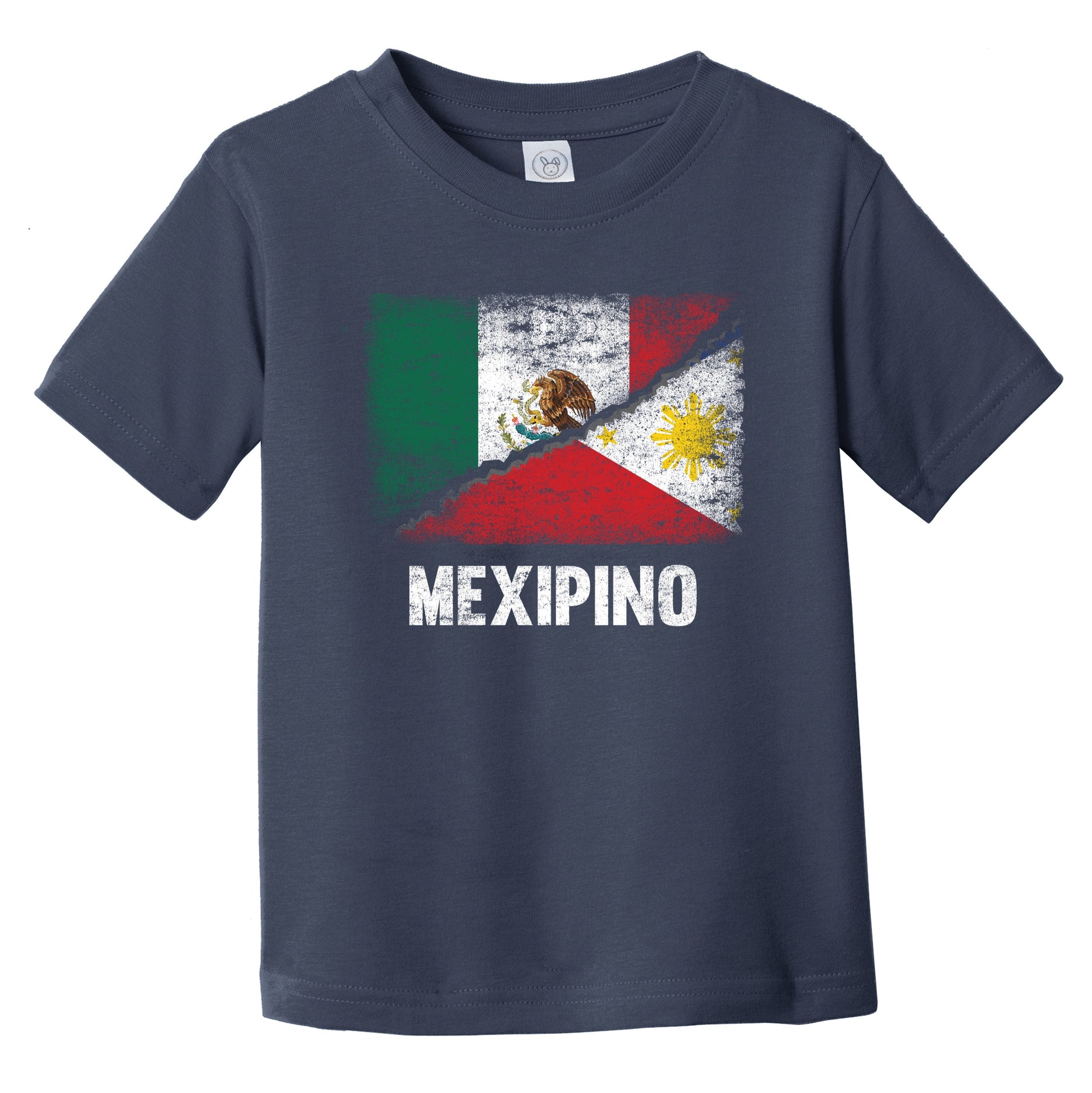 Half Mexican Half Filipino Flag Mexico Philippines Mexipino Infant Toddler T-Shirt