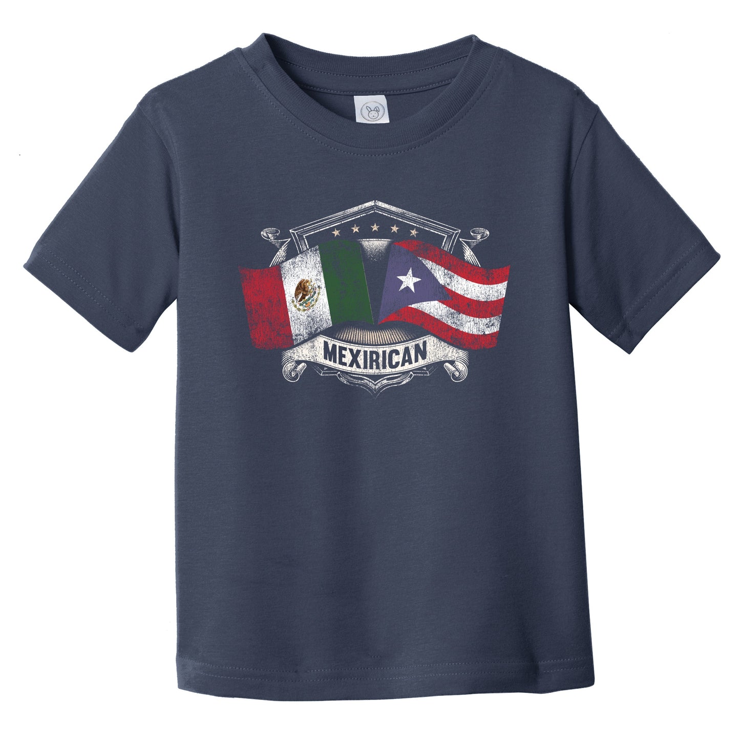 Mexico Puerto Rico Flags Mexican Puerto Rican Mexirican Infant Toddler T-Shirt