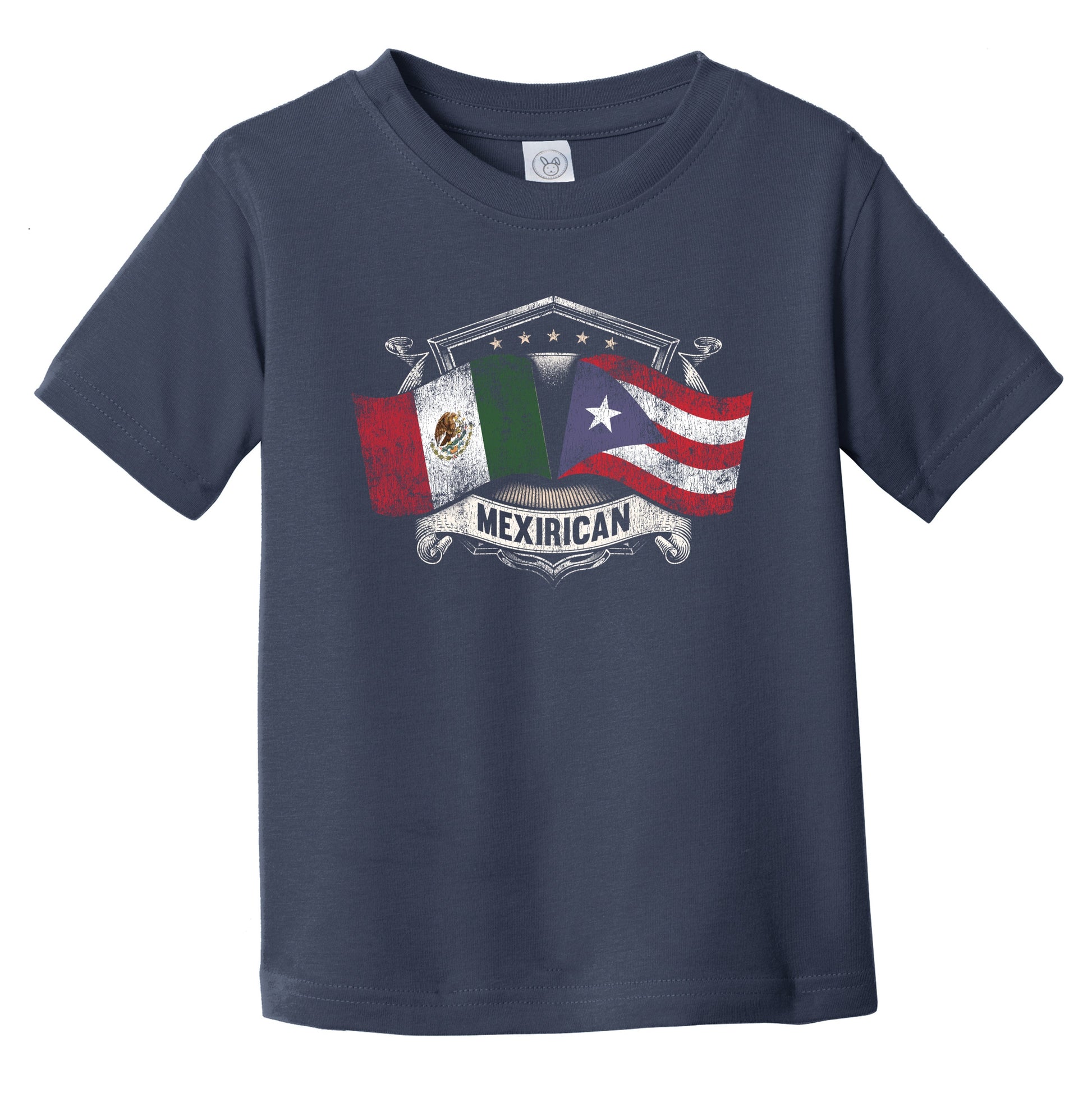 Mexico Puerto Rico Flags Mexican Puerto Rican Mexirican Infant Toddler T-Shirt