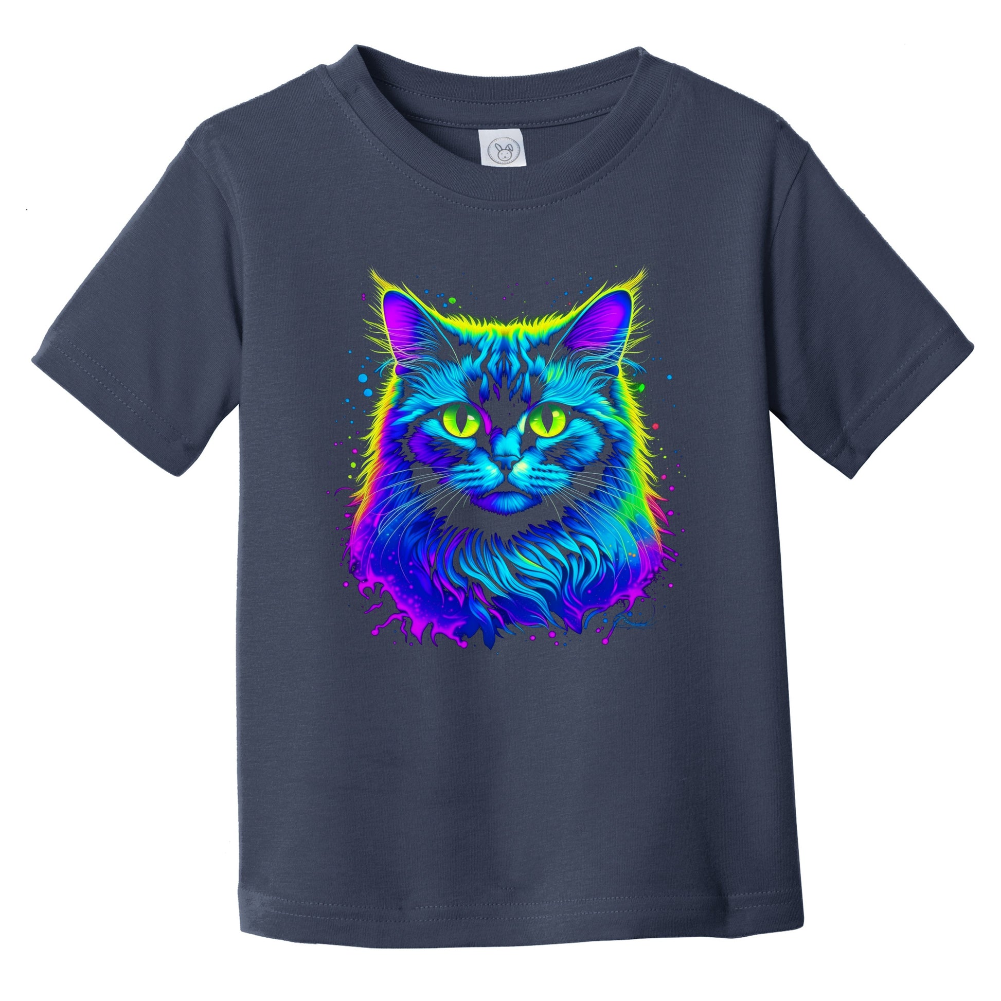 Colorful Bright Ragdoll Cat Vibrant Psychedelic Cat Art Infant Toddler T-Shirt