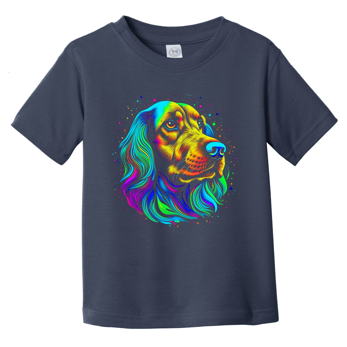 Colorful Bright Irish Setter Vibrant Psychedelic Dog Art Infant Toddler T-Shirt