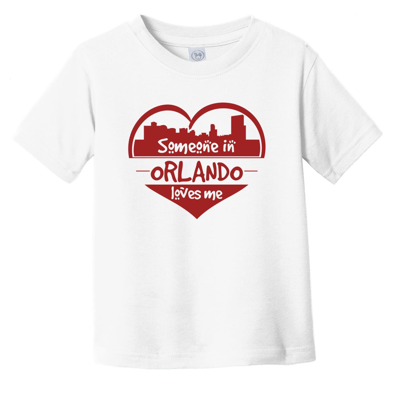 Someone in Orlando Loves Me Orlando Florida Skyline Heart Infant Toddler T-Shirt