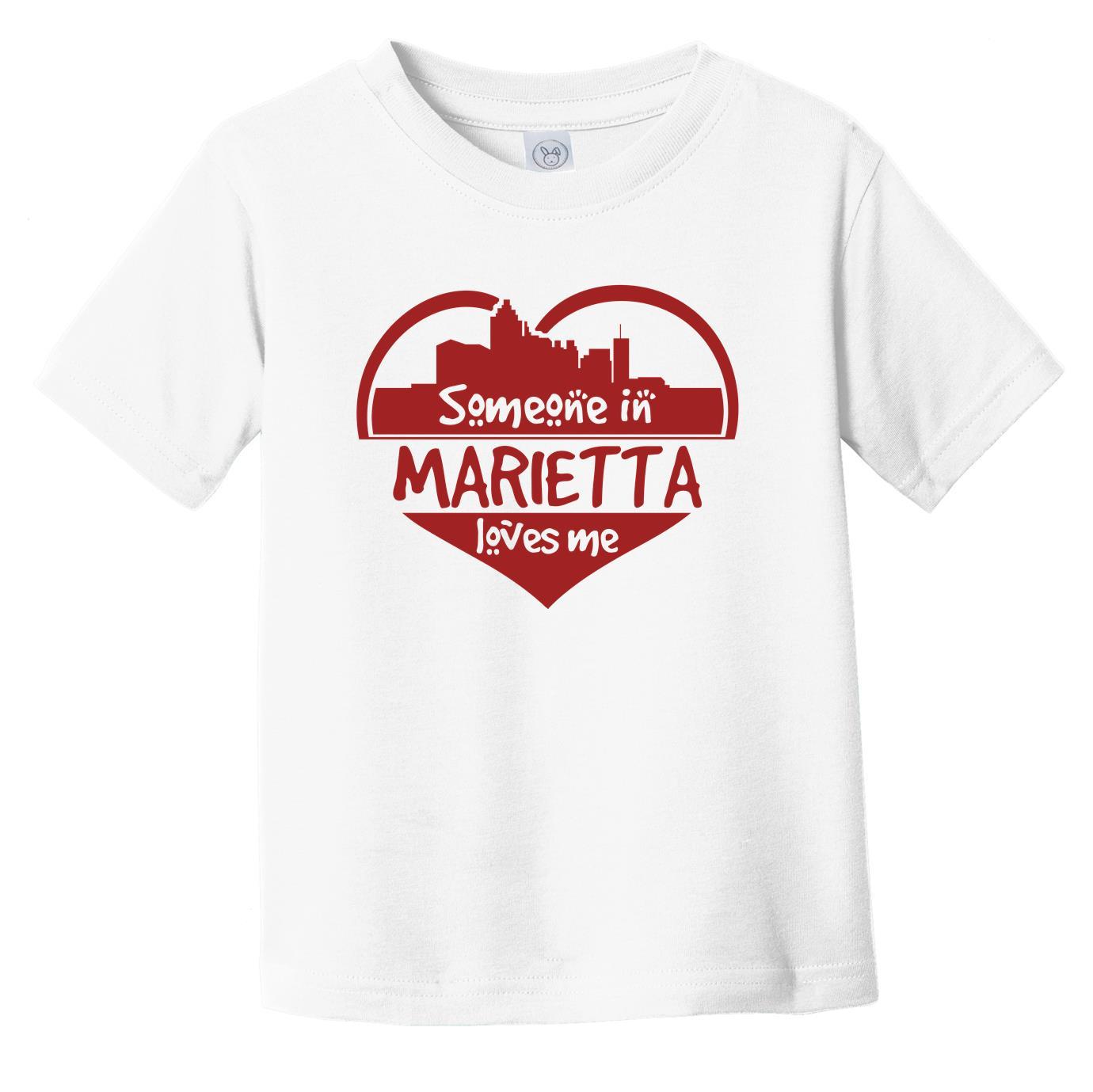 Someone in Marietta Loves Me Marietta Georgia Skyline Heart Infant Toddler T-Shirt
