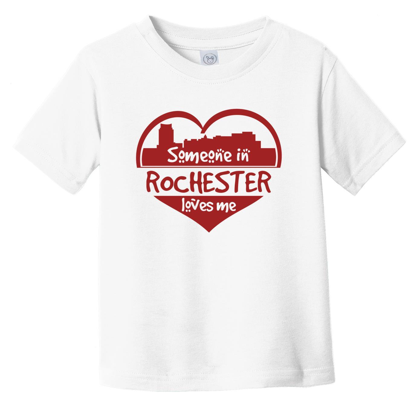 Someone in Rochester Loves Me Rochester Minnesota Skyline Heart Infant Toddler T-Shirt