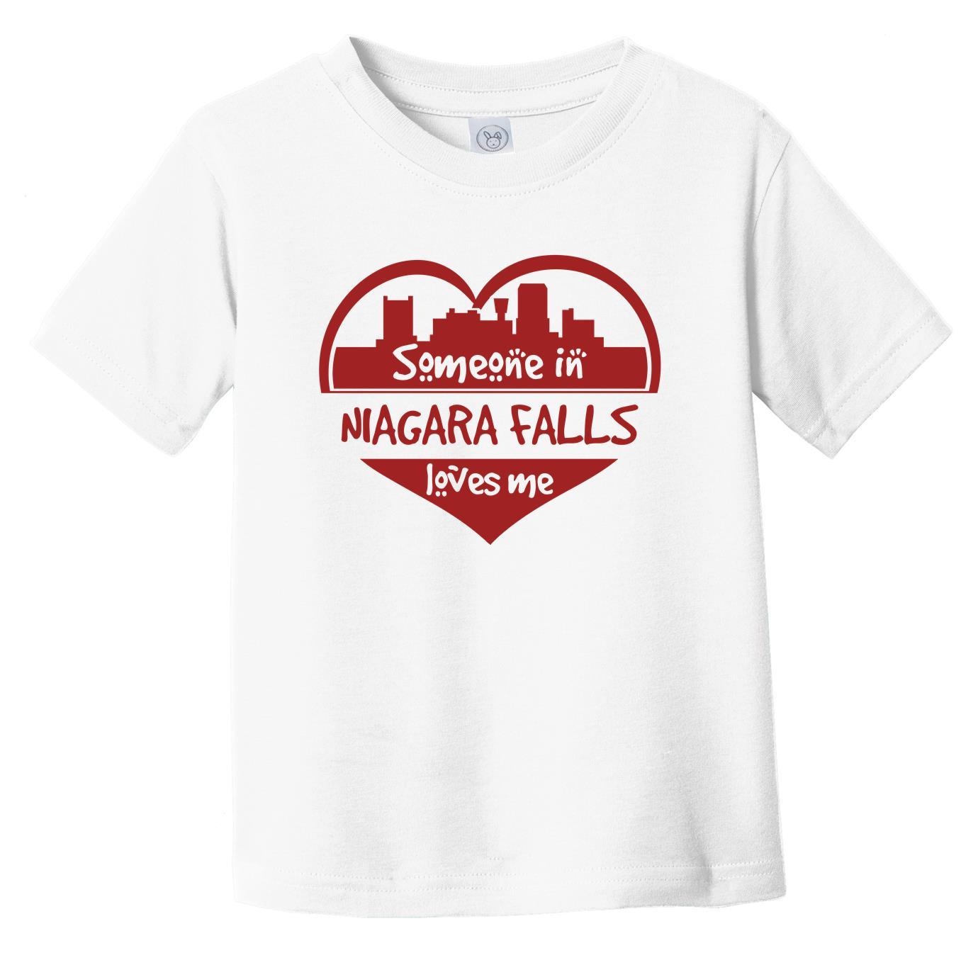 Someone in Niagara Falls Loves Me Niagara Falls New York Skyline Heart Infant Toddler T-Shirt