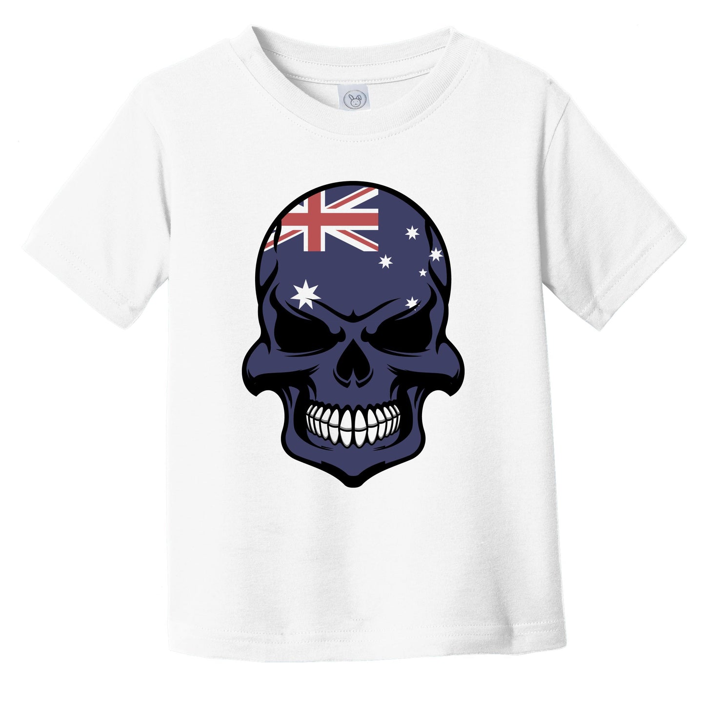 Australian Flag Skull Cool Australia Skull Infant Toddler T-Shirt