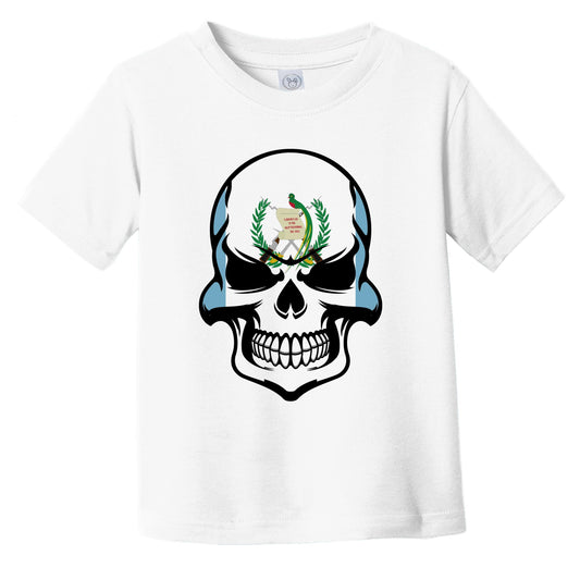 Guatemalan Flag Skull Cool Guatemala Skull Infant Toddler T-Shirt