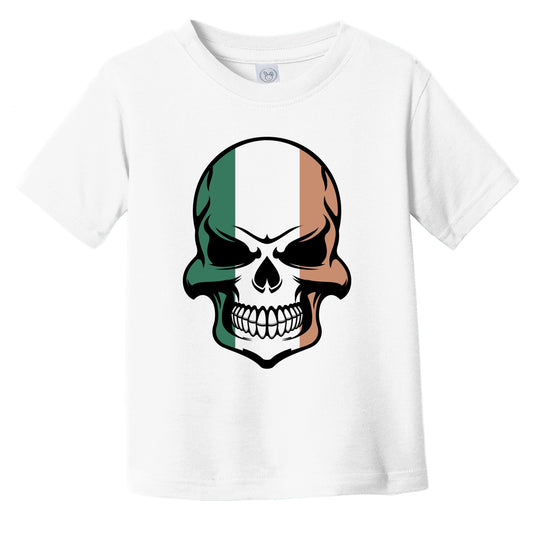 Irish Flag Skull Cool Ireland Skull Infant Toddler T-Shirt