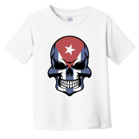 Cuban Flag Skull Cool Cuba Skull Infant Toddler T-Shirt