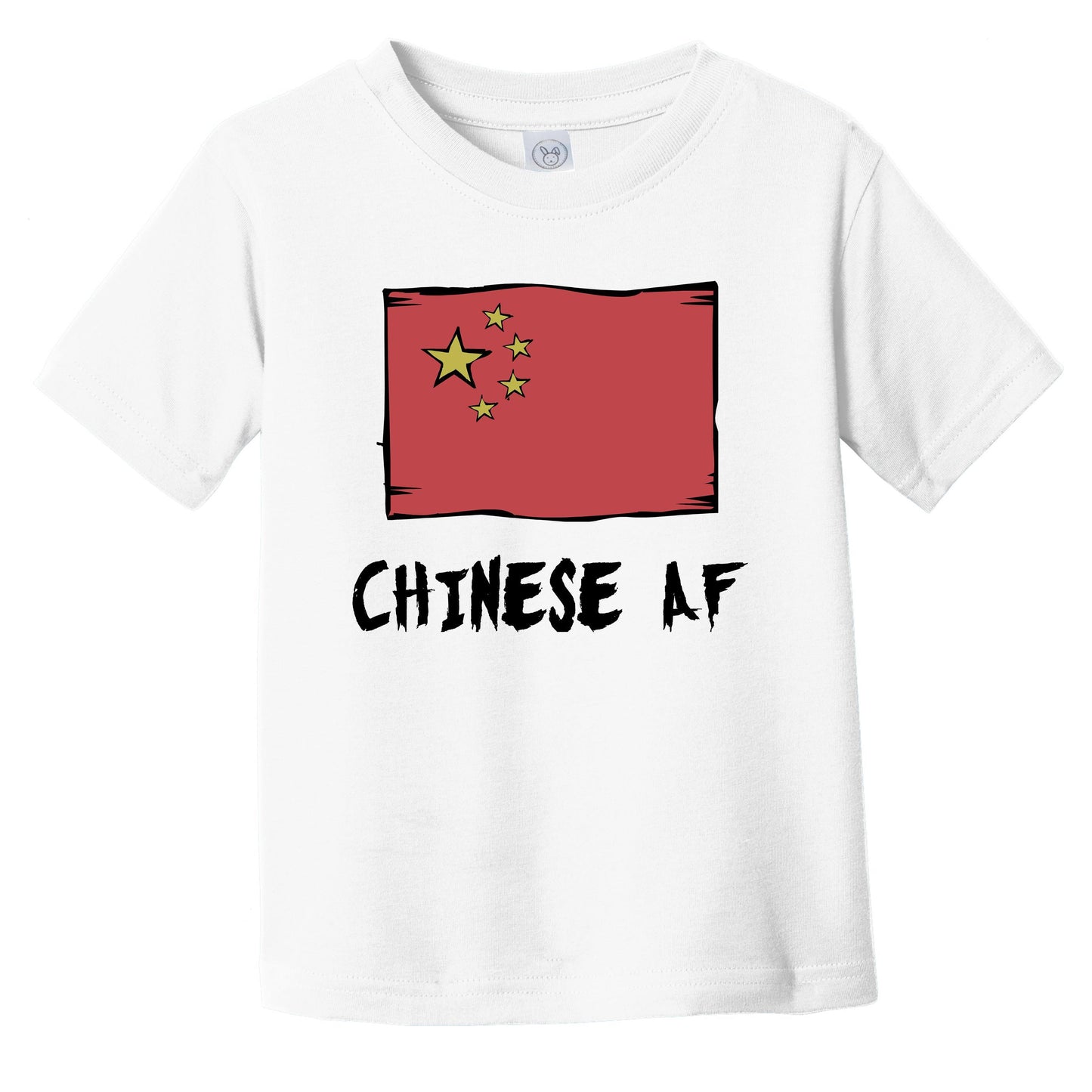 Chinese AF Funny China Flag Infant Toddler T-Shirt