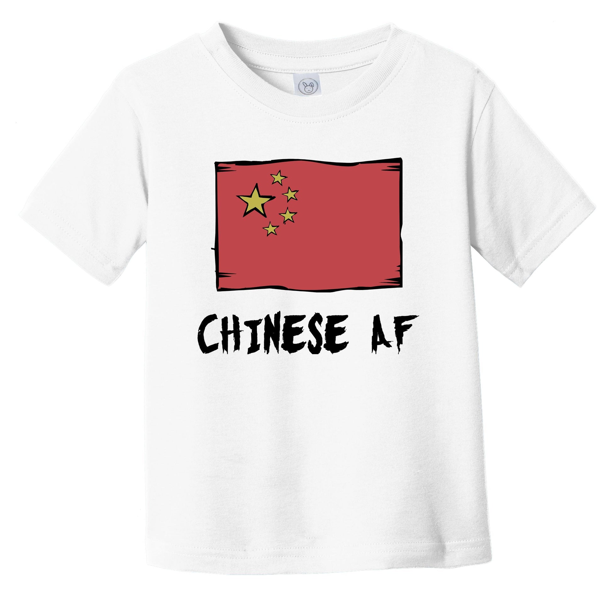 Chinese AF Funny China Flag Infant Toddler T-Shirt